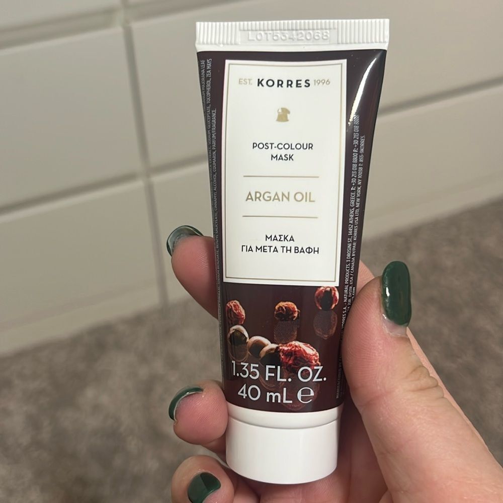 NWOT Korres Post Color Hair Mask